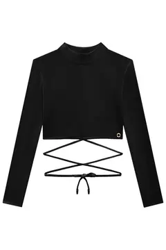 Blusa Vic&Vicky Cropped Preto - comprar online