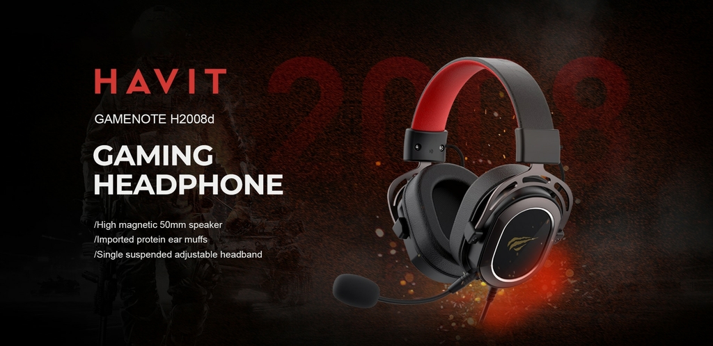 Gamenote universal gaming headset 53mm h2002d hot sale