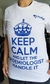 Camiseta "Keep and Calm" Branca