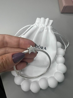 Pulseira Fecho Estrela Cravejado inspiração Pandora