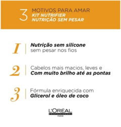 Shampoo + Condicionador + Máscara Loreal Série Expert Nutrifier