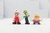 Bonecos Novos Super Mario Bros Bonecos Miniatura Mario Luidi Donkey Kong Peach Bowser Koopa Yoshi Colecionáveis Model II