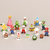 Bonecos (Kit 16 personagens) Super Mario World Coleção Miniaturas GameRetrô