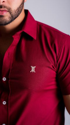 CAMISA MANGA CURTA | TRICOLINE - BORDO - comprar online