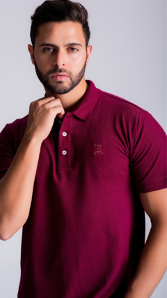 CAMISA POLO PIQUET | - BORDO na internet