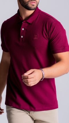 CAMISA POLO PIQUET | - BORDO - Berpairy