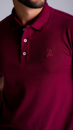 CAMISA POLO PIQUET | - BORDO - loja online