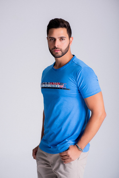 CAMISETA ESTAMPADA | USA - AZUL CLARO - comprar online