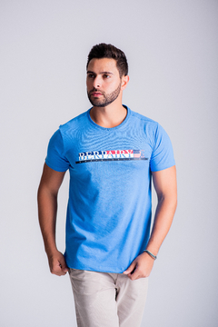 CAMISETA ESTAMPADA | USA - AZUL CLARO - Berpairy