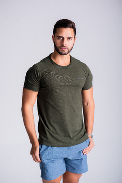 CAMISETA NOME IN RELEVO | BERPAIRY - VERDE MILITAR - comprar online