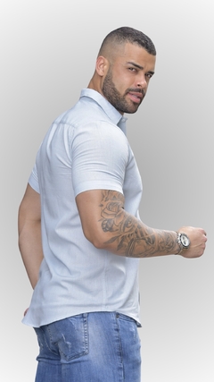 CAMISA MANGA CURTA | AZUL CLARO - comprar online