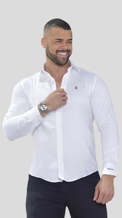 CAMISA MANGA LONGA | ACETINADA - BRANCA