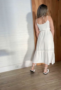 VESTIDO MIDI Branco - Closet Iclê