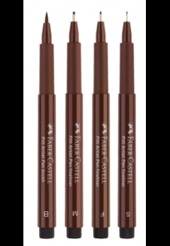 Marcador Faber Castell Pitt Sepia x 4 - comprar online