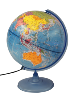 GLOBO TERRAQUEO 20 CM. C/LUZ BASE PLASTICO - comprar online