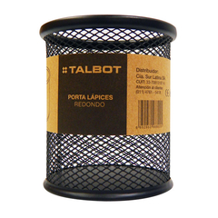 Imagen de PORTALAPIZ TALBOT REDONDO METAL ROSA