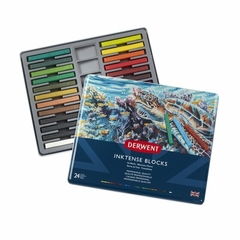 BARRAS DE TINTA ACUARELABLES INKTENSE DERWENT LATA X 24