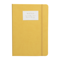 CUADERNO TALBOT PU PASTEL AMARILLO 96hjs RAYADAS