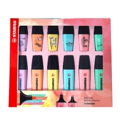 RESALTADOR STABILO BOSS PASTEL COLLECTION ESTUCHE X12