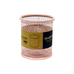 PORTALAPIZ TALBOT REDONDO METAL ROSA - comprar online