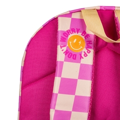 Mochila Talbot Pink Smile espalda - Comuna Cabra