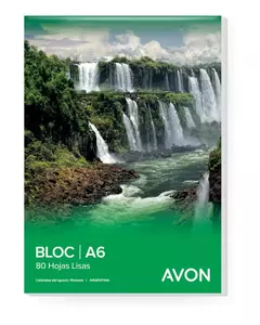 BLOCK PEGADO A6 AVON 80 HOJAS LISAS - comprar online