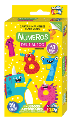 Cartas educativas Números del 1 al 100