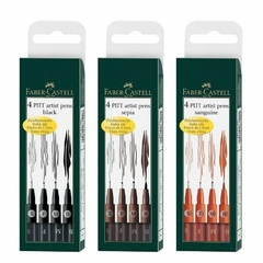 Marcador Faber Castell Pitt Sanguine x 4 - comprar online