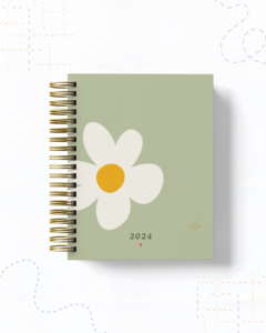 Agenda 2024 - 1 margarida [verde] - comprar online