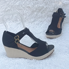 Anabela AZZLE Confort Preta - comprar online