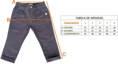 CAMISA CAMBRAIA e CALÇA ALGODÃO ÍNDIGO INFANTIL - Linho Ninho