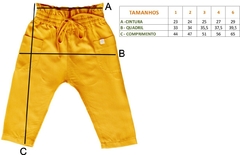 BATA MANGA FRANZIDA e CALÇA SARUEL INFANTIL - Linho Ninho