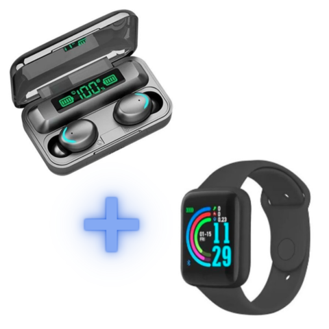 Combo Auricular Bluetooth Y Reloj Inteligente Smart Bracelet