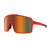 Oculos de Sol HB Grinder Matte Black Dark Red Orange Chrome - comprar online