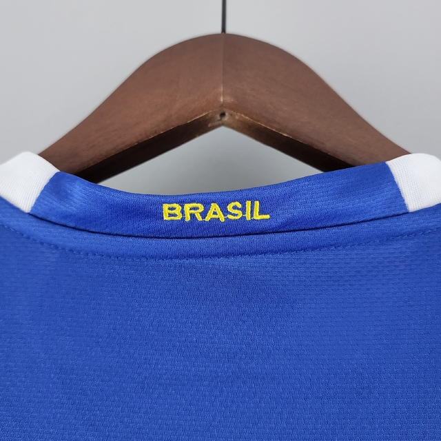 Camisa Retrô 2006 Brasil II Nike Masculina Azul