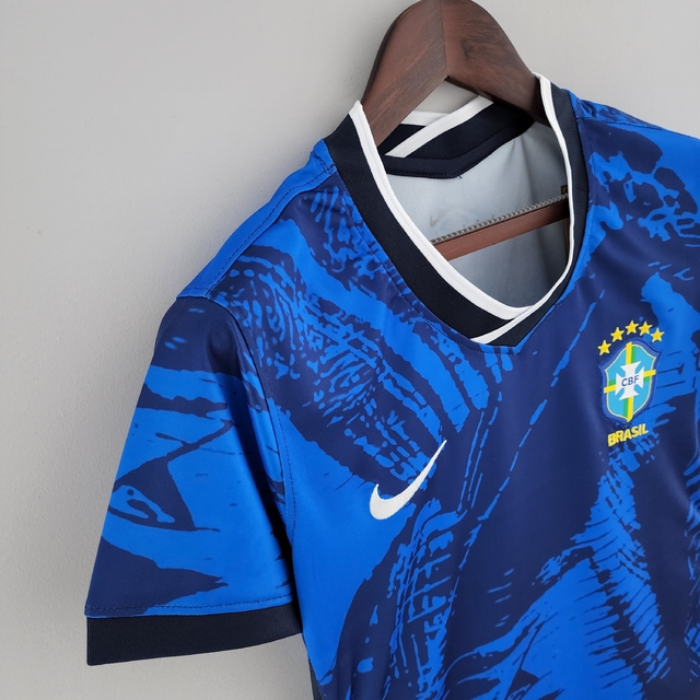 Camisa Seleção Brasil I 20/21 Torcedor Nike Feminina - Azul