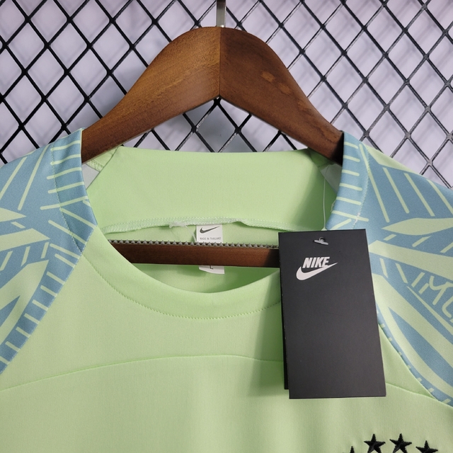 Camiseta Nike Seleção Brasil Viagem Masculina - Verde