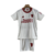 Kit Infantil Manchester United III 23/24 Adidas - Branco com detalhes em vermelho