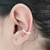 Piercing conch cravejado - Fecho pino - Prata 925 - comprar online