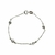 Pulseira infantil zircônias cristal veneziana - Prata 925 - comprar online