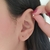 Piercing tragus c/ ponto de luz 2 mm - Prata 925 - comprar online