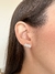 Brinco Prata Estilo EarCuff 3 Gotas Cristal