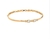 Pulseira Estilo Bracelete c/ Pedras em Zircônia Banhado em Ouro 18K