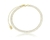 Pulseira Riviera Retangular Cristal Banhada em Ouro 18K