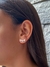 Brinco de Prata Estilo EarCuff 3 Corações Borda Cristal na internet