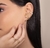 Brinco Ear Cuff Seis Linhas c/ Zircônias Cristal Banhado em Ouro 18k na internet