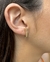 Brinco Ear Hook c/ Zircônias Banhado em Ouro 18K - loja online