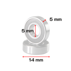 Rolamento Para Carretilha E Molinete - 5x14x5 Mm