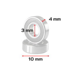 Rolamento 623 Para Carretilha E Molinete - 3x10x4 Mm