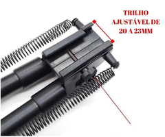 Bipé Tático Sniper Retrátil 20mm Regulável Em Pvc Rígido 24c na internet